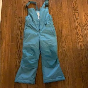Land’s End Kids full length snow overalls.